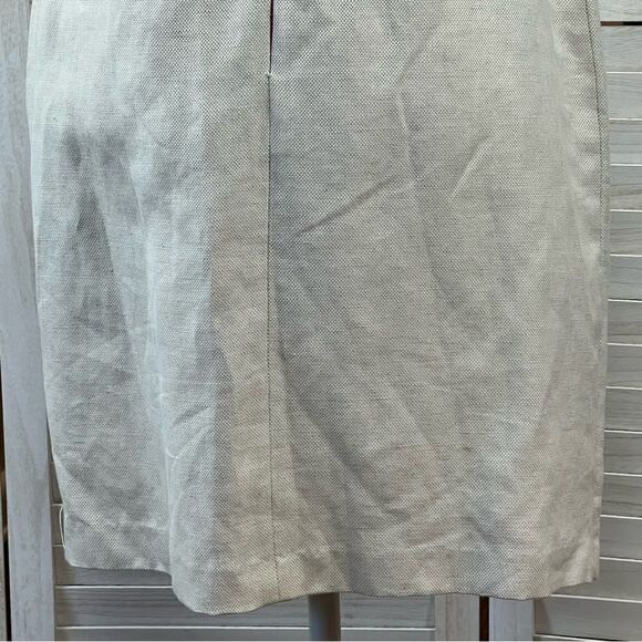 Vilagallo Linen Blend Embellished Sheath Dress 44 / 12 - Picture 8 of 16